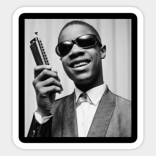 Young Stevie Wonder 1963 Sticker